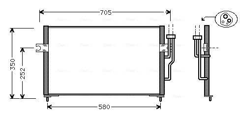 Airco condensor Ava Cooling MT5100