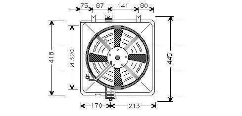 Ventilatorwiel-motorkoeling Ava Cooling MT7502