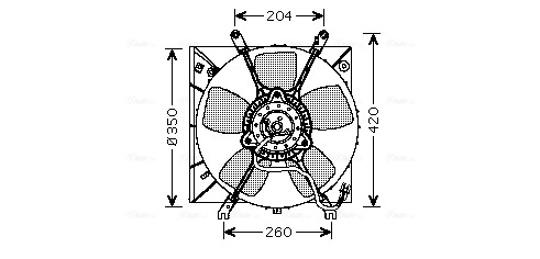 Ventilatorwiel-motorkoeling Ava Cooling MT7506