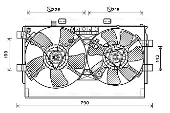 Ventilatorwiel-motorkoeling Ava Cooling MT7530