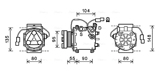 Airco compressor Ava Cooling MTAK242