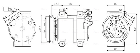 Airco compressor Ava Cooling MTAK295