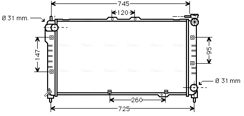 Radiateur Ava Cooling MZ2101