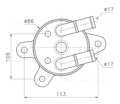 Oliekoeler motorolie Ava Cooling MZ3301