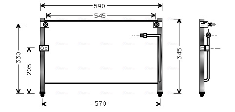 Airco condensor Ava Cooling MZ5118