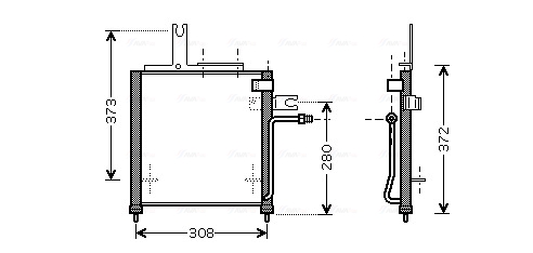 Airco condensor Ava Cooling MZ5156