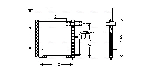 Airco condensor Ava Cooling MZ5197