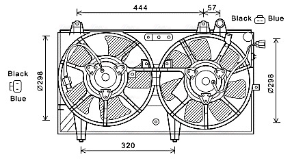 Ventilatorwiel-motorkoeling Ava Cooling MZ7544