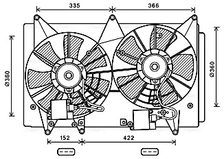 Ventilatorwiel-motorkoeling Ava Cooling MZ7548