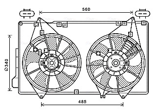 Ventilatorwiel-motorkoeling Ava Cooling MZ7553