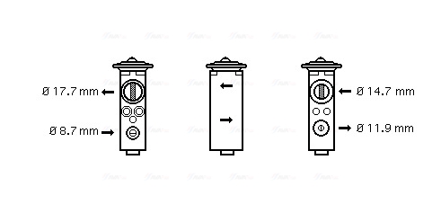 Airco expansieklep Ava Cooling OL1375