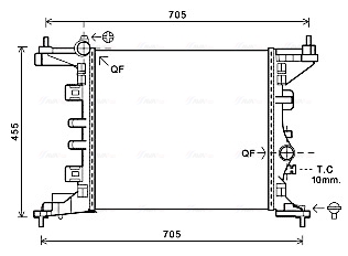 Radiateur Ava Cooling OL2568