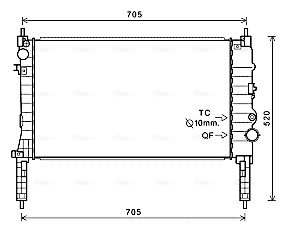 Radiateur Ava Cooling OL2654