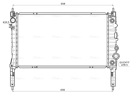 Radiateur Ava Cooling OL2747