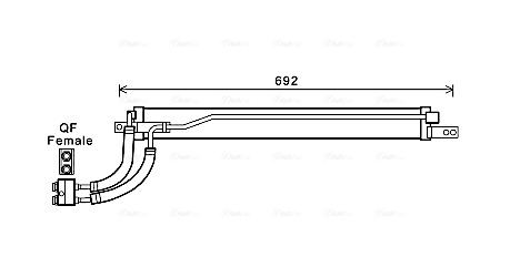 Oliekoeler motorolie Ava Cooling OL3675