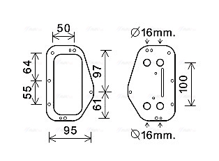 Oliekoeler motorolie Ava Cooling OL3684