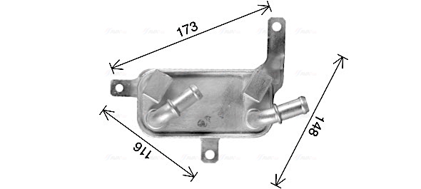 Oliekoeler motorolie Ava Cooling OL3698