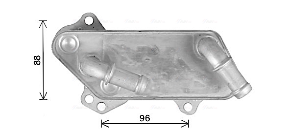 Oliekoeler motorolie Ava Cooling OL3711