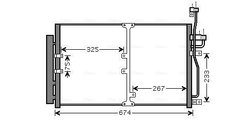 Airco condensor Ava Cooling OL5425D