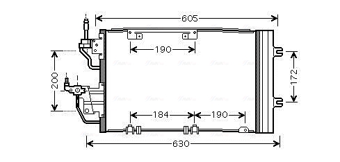 Airco condensor Ava Cooling OL5454D