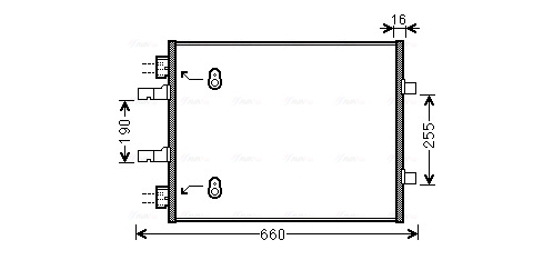 Airco condensor Ava Cooling OL5480