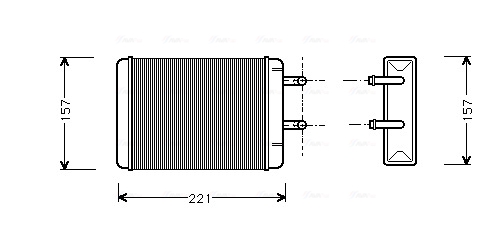 Kachelradiateur Ava Cooling OL6001