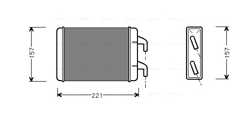 Kachelradiateur Ava Cooling OL6007