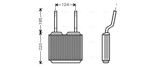 Kachelradiateur Ava Cooling OL6132