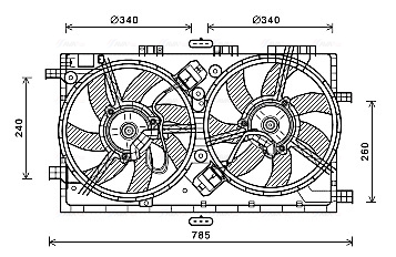 Ventilatorwiel-motorkoeling Ava Cooling OL7641