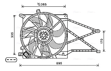 Ventilatorwiel-motorkoeling Ava Cooling OL7649