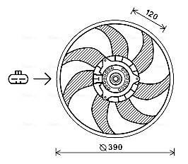 Ventilatorwiel-motorkoeling Ava Cooling OL7652