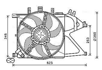 Ventilatorwiel-motorkoeling Ava Cooling OL7672