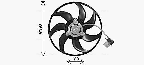 Ventilatorwiel-motorkoeling Ava Cooling OL7714