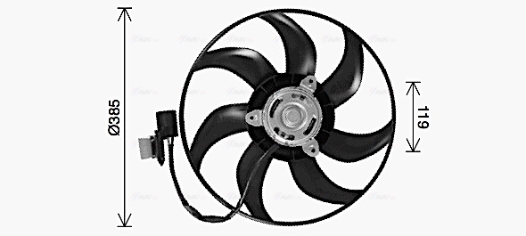 Ventilatorwiel-motorkoeling Ava Cooling OL7730