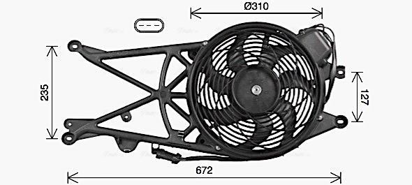 Ventilatorwiel-motorkoeling Ava Cooling OL7738