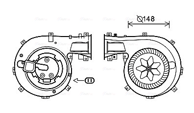 Kachelventilator Ava Cooling OL8618