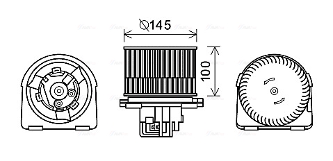 Kachelventilator Ava Cooling OL8619