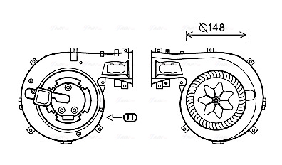 Kachelventilator Ava Cooling OL8630