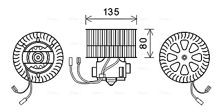 Kachelventilator Ava Cooling OL8631