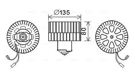 Kachelventilator Ava Cooling OL8632