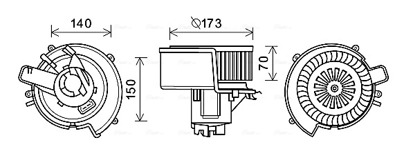 Kachelventilator Ava Cooling OL8639