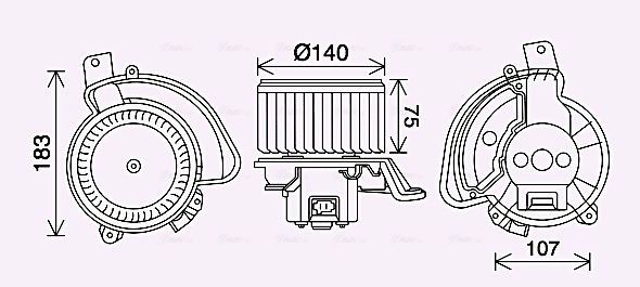 Kachelventilator Ava Cooling OL8689