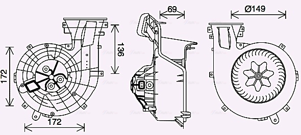 Kachelventilator Ava Cooling OL8693