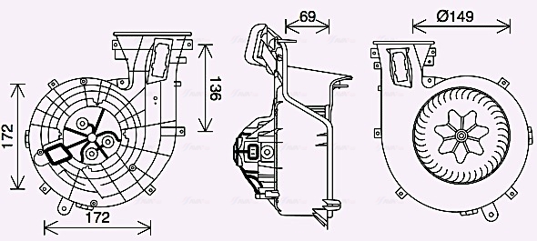 Kachelventilator Ava Cooling OL8694