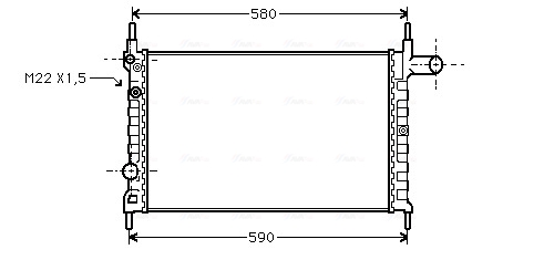 Radiateur Ava Cooling OLA2150