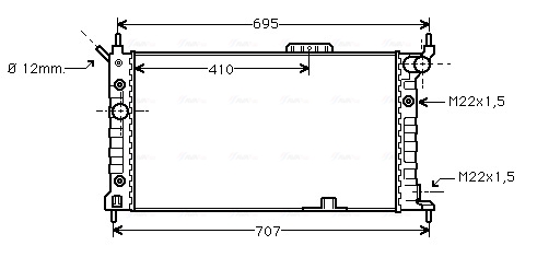 Radiateur Ava Cooling OLA2169