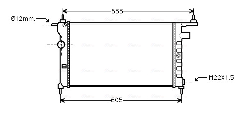 Radiateur Ava Cooling OLA2183