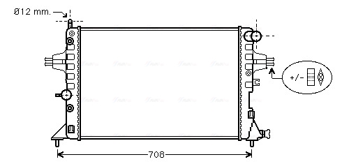 Radiateur Ava Cooling OLA2254