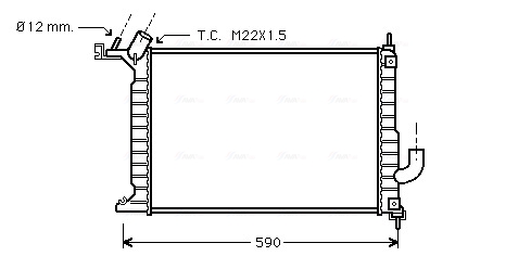 Radiateur Ava Cooling OLA2275