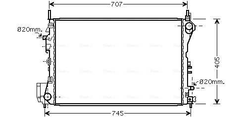 Radiateur Ava Cooling OLA2395